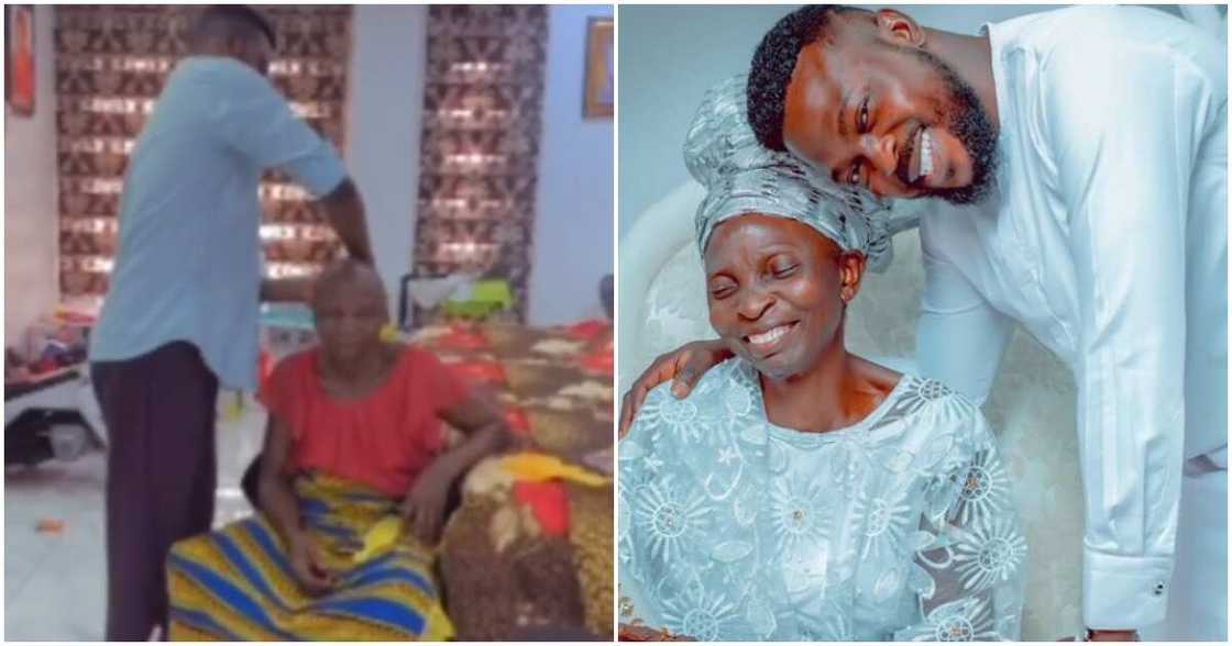 Kolawole Ajeyemi and his mum Kolawole Ajeyemi and his mum