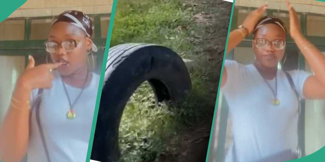 The lady narrated her experience The lady narrated her experience
