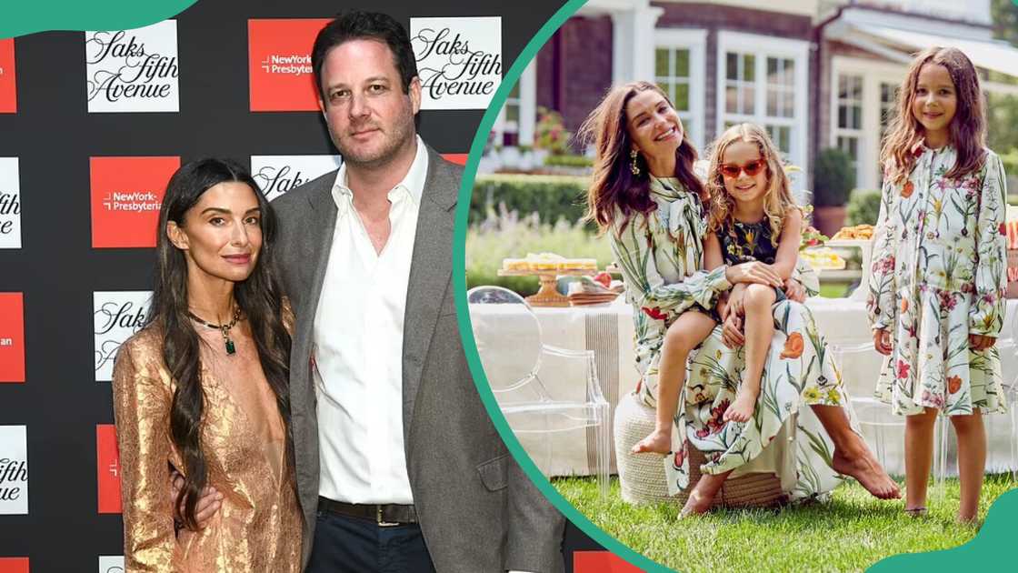Candice Miller and her late husband, Brandon Miller at Saks Fifth Avenue event (L). Candice with her daughters in an elegant outdoor event (R) Candice Miller and her late husband, Brandon Miller at Saks Fifth Avenue event (L). Candice with her daughters in an elegant outdoor event (R)