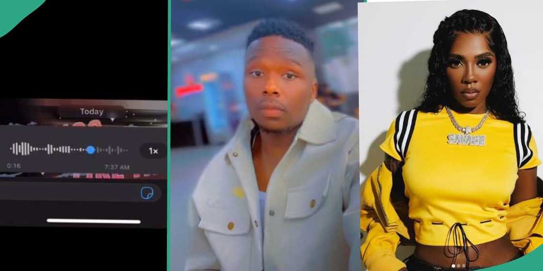 Tiwa Savage, young man Tiwa Savage, young man