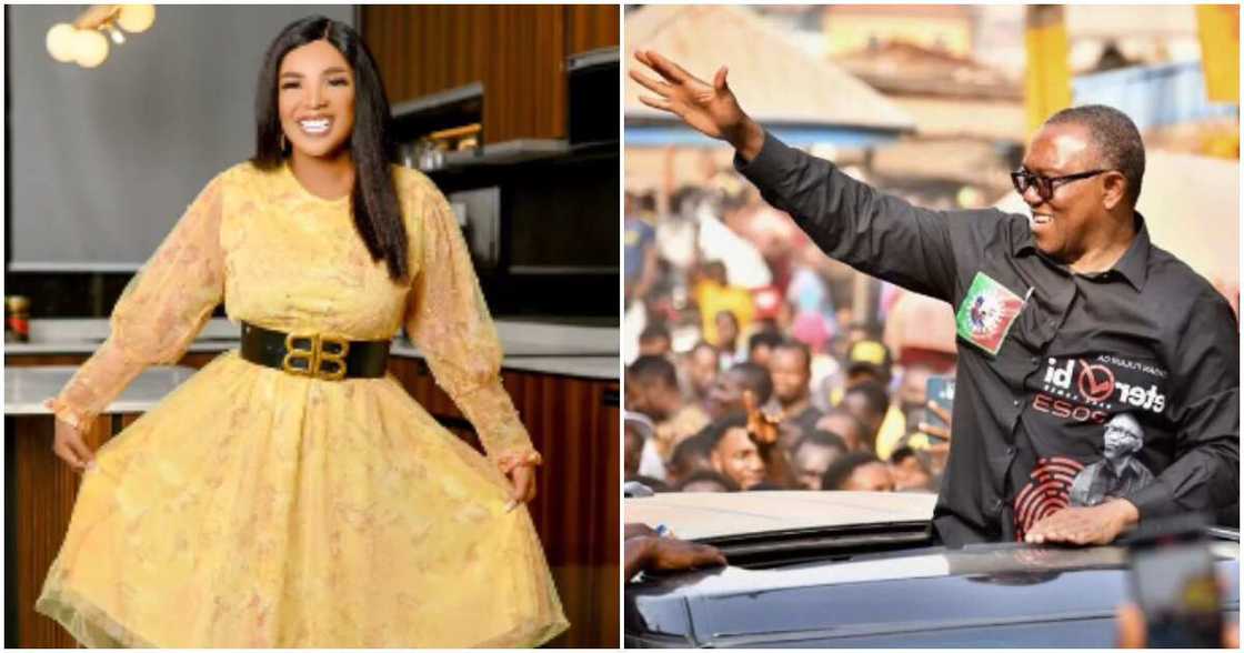 Nigerians react as Iyabo Ojo supports Peter Obi. Nigerians react as Iyabo Ojo supports Peter Obi.