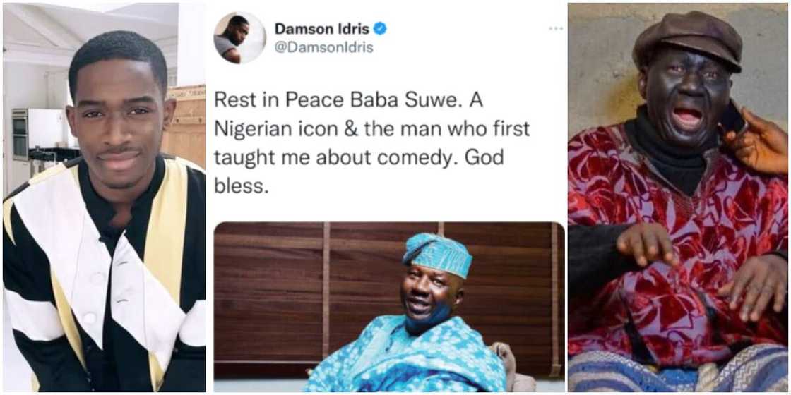 Damson Idris and Baba Suwe. Damson Idris and Baba Suwe.