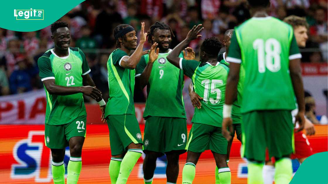 Nigeria celebrate their goal during the international friendly match against Poland. Photo by Maciej Rogowski