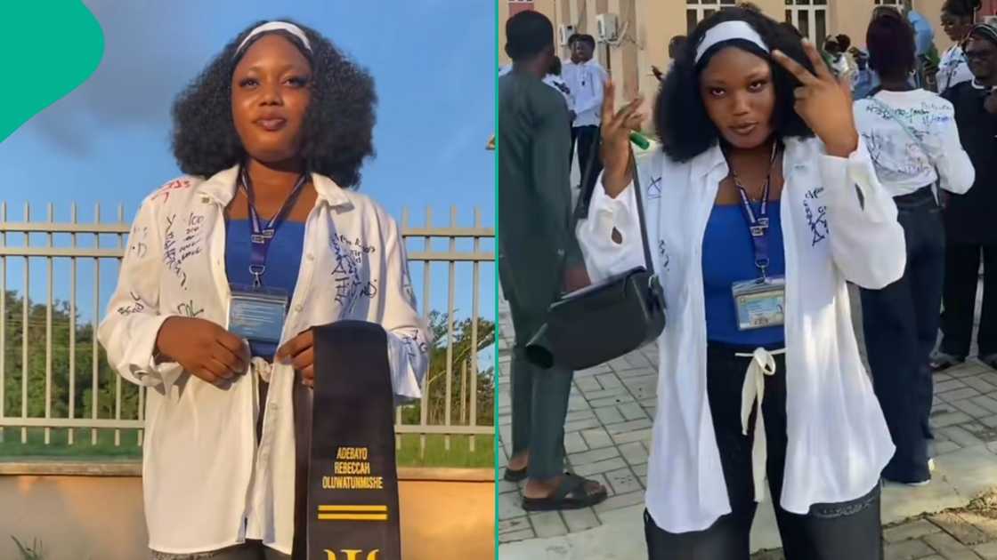 A Nigerian lady officially completed her undergraduate programme from the University of Ibadan A Nigerian lady officially completed her undergraduate programme from the University of Ibadan