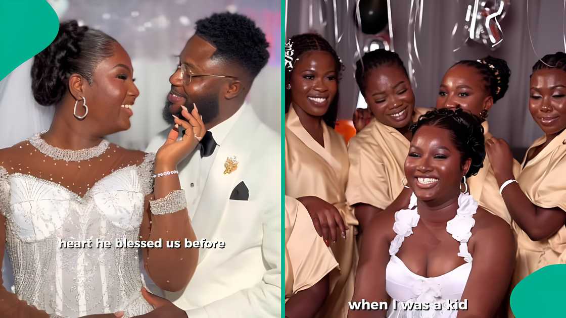 Bride pays touching tribute to late father through wedding outfit