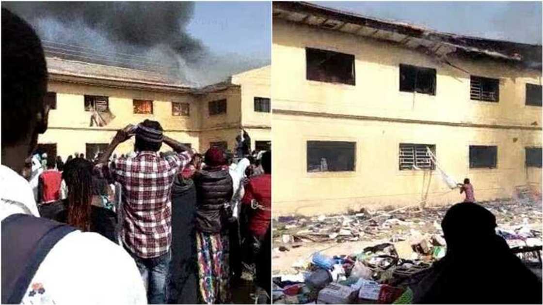 Gobara ta tafka ma dalibai mummunan asara a wata babbar makaranta dake Kaduna Gobara ta tafka ma dalibai mummunan asara a wata babbar makaranta dake Kaduna