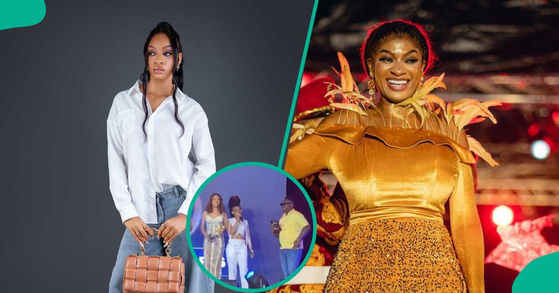 Danielle represents her mum May Edochie. Danielle represents her mum May Edochie.