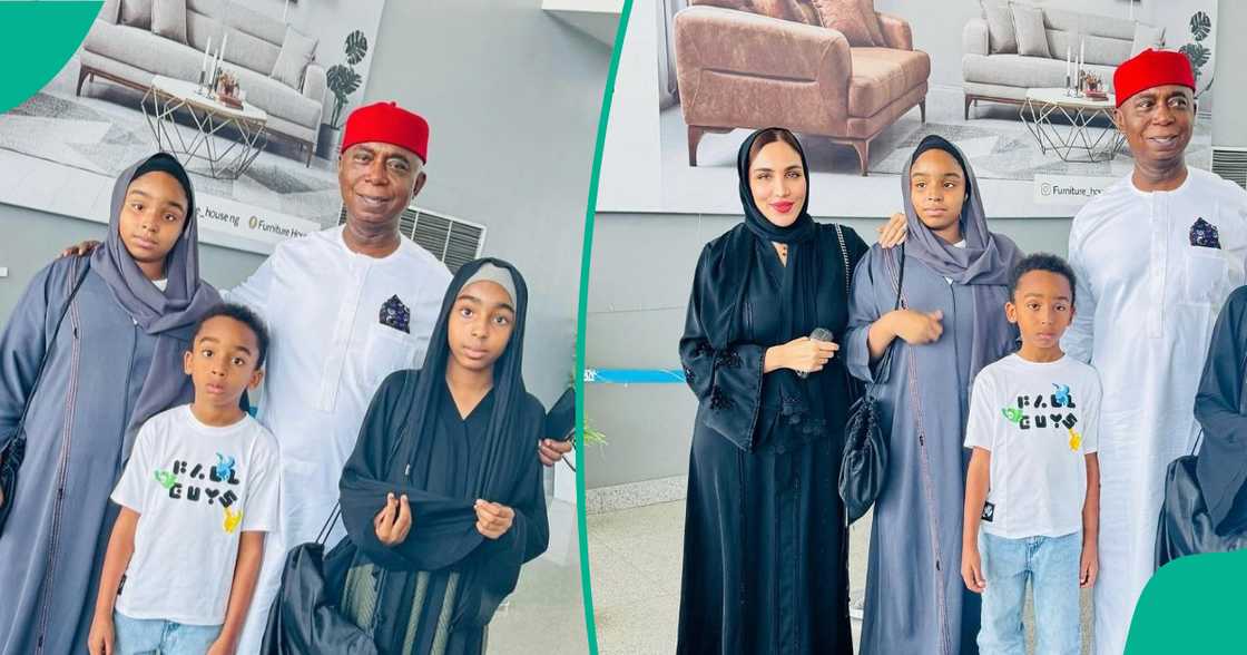 Laila Charani, Regina Daniels' co-wife, posts family picture Laila Charani, Regina Daniels' co-wife, posts family picture