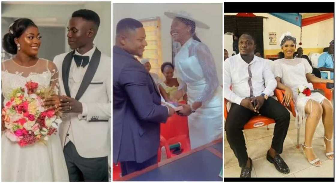 Photos of couples on their wedding days. Photos of couples on their wedding days.