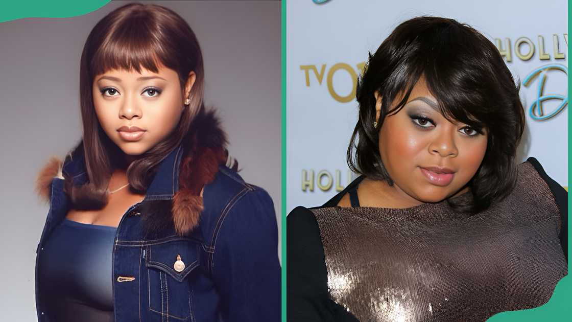 Countess Vaughn as Kimberly Ann Parker and the actress in Hollywood, California