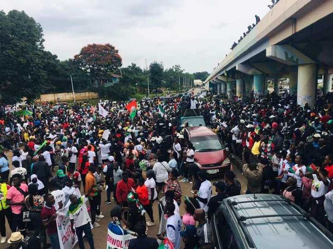 Peter Obi's supporters hold rally across Nigeria