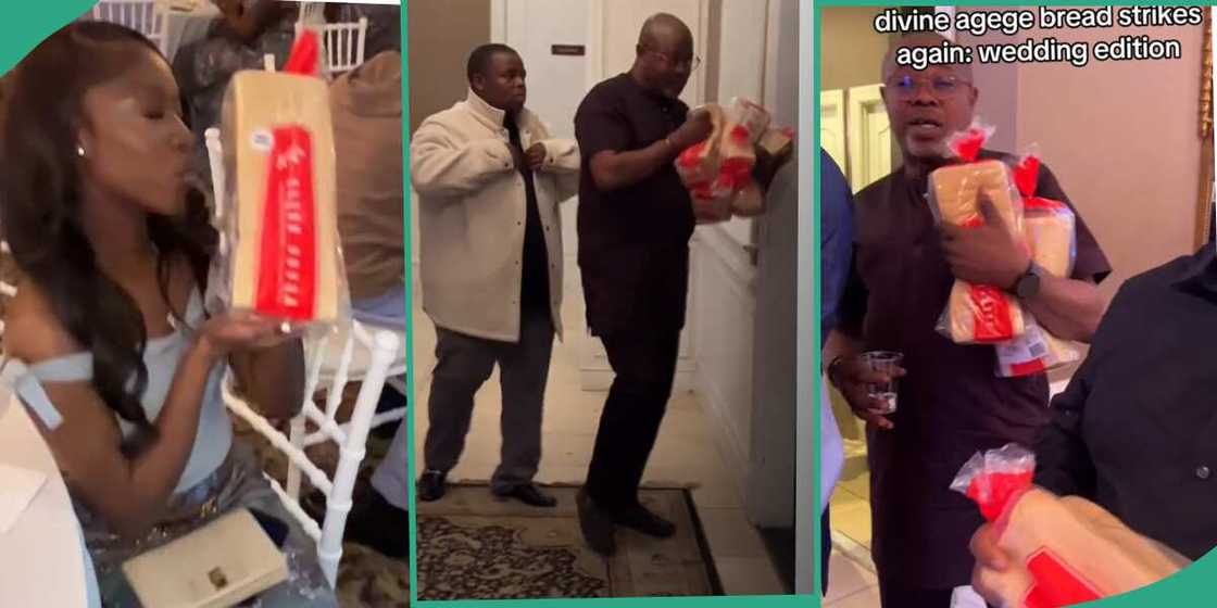 An yi rabon biredi a wajen biki An yi rabon biredi a wajen biki