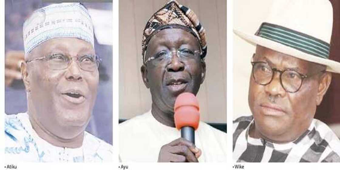 Atiku, Ayu da Wike Atiku, Ayu da Wike