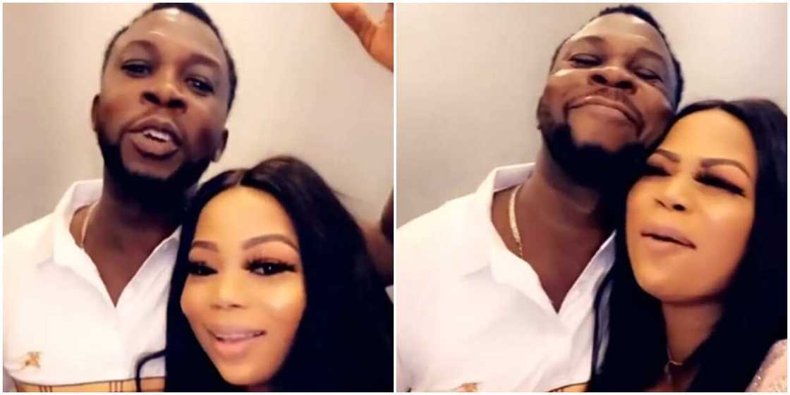Actress Seyi Edun with Genesis pastor
