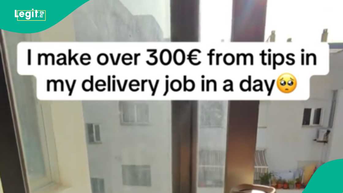 Nigerian man shares his daily earning working as a delivery guy in Spain Nigerian man shares his daily earning working as a delivery guy in Spain