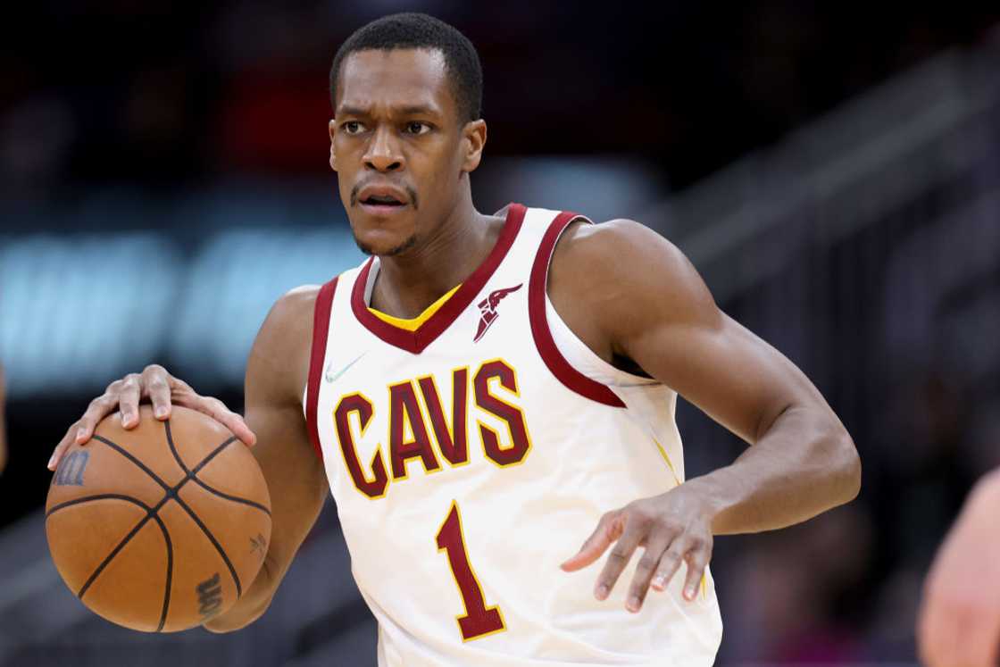 Rajon Rondo at Toyota Center 2 in Houston, Texas.