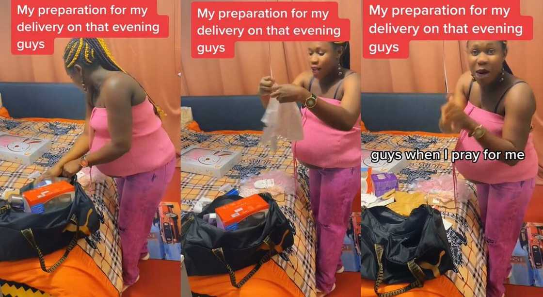 Photos of a pregnant woman who is preparing for delivery. Photos of a pregnant woman who is preparing for delivery.