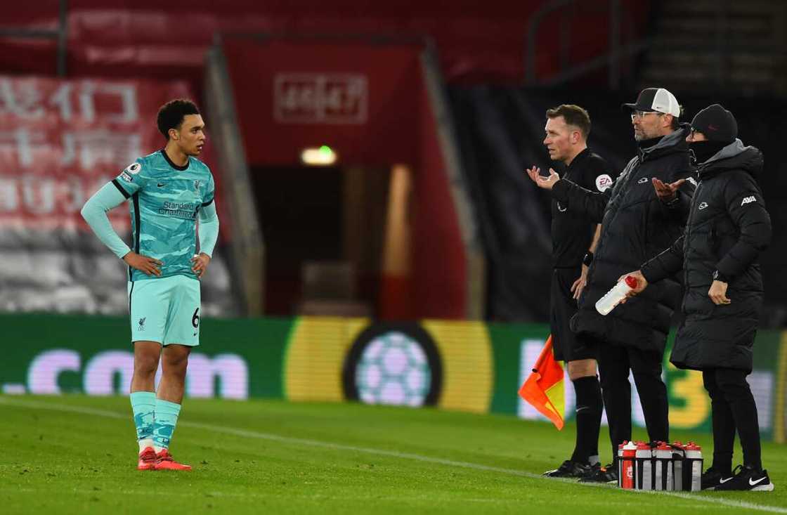 Trent Alexander-Arnold in action for Liverpool