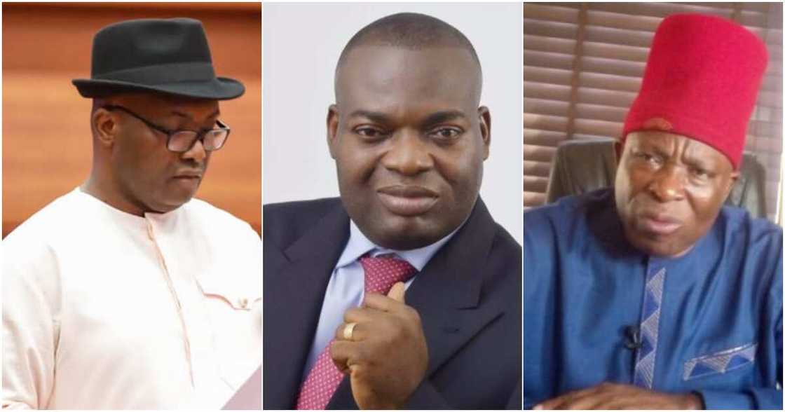 Senator Victor Umeh OFR
Senator Dr. Patrick Ifeanyi Ubah, Tony Nwoye Senator Victor Umeh OFR
Senator Dr. Patrick Ifeanyi Ubah, Tony Nwoye