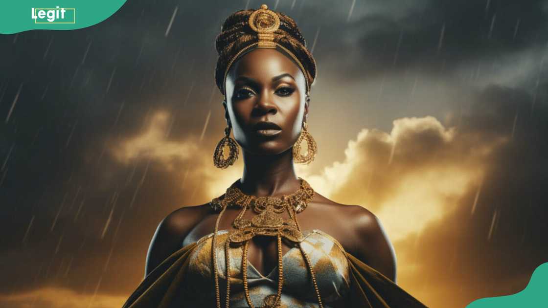 Orisha Oya towering over the clouds Orisha Oya towering over the clouds