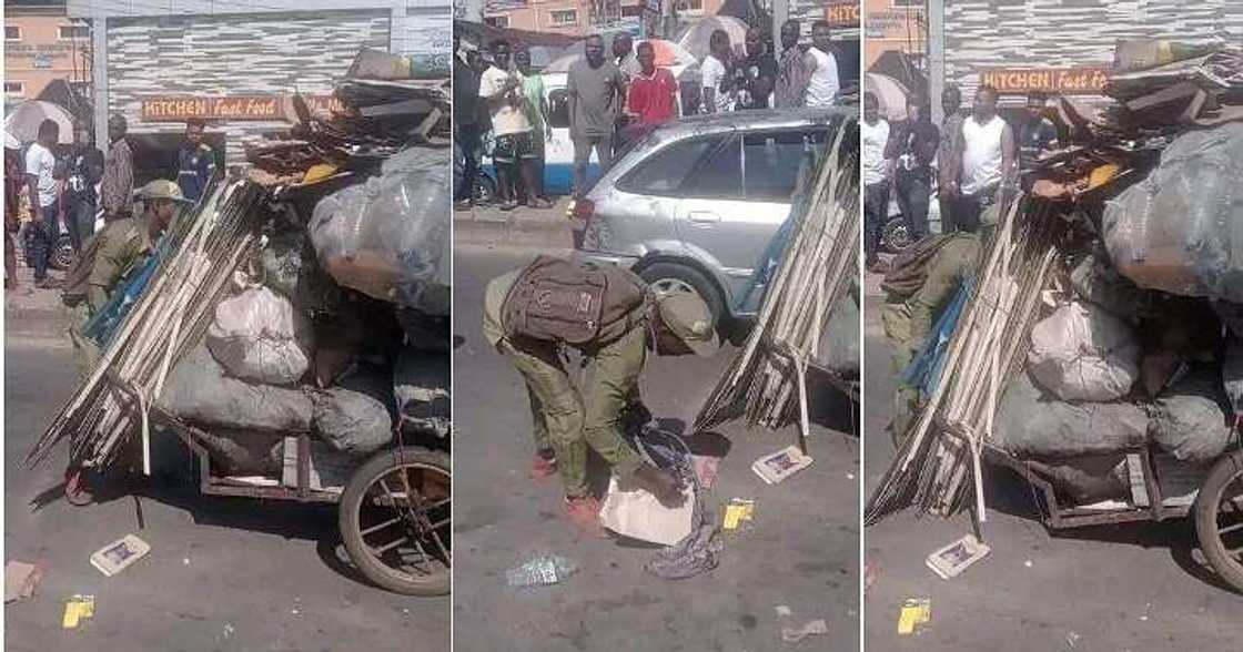 Corps member, truck of wastes, emotional