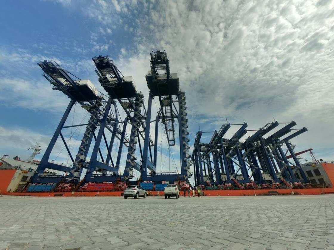 First Vessel Berths as Lekki Port takes Delivery of STS Cranes and RTG Equipment