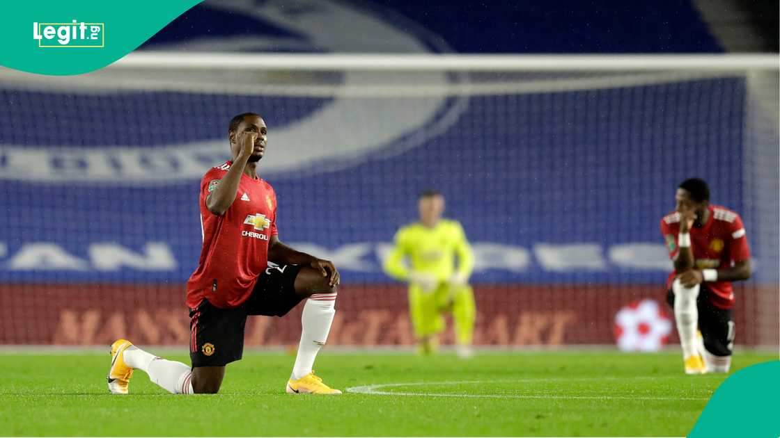 Odion Ighalo, Manchester United, Brighton and Hove Albion, Amex Stadium, Brighton, Premier League Odion Ighalo, Manchester United, Brighton and Hove Albion, Amex Stadium, Brighton, Premier League