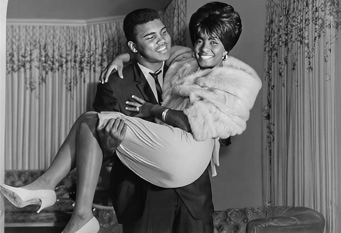 Muhammad Ali carries Sonji Clay over the threshold after their wedding Muhammad Ali carries Sonji Clay over the threshold after their wedding