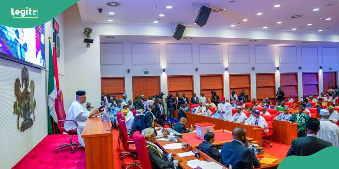 Nigerian Senate led by Godswill Akpabio is set to debate President Bola Tinubu's suspension of Siminalayi Fubara and declaration of state of emergency in Rivers state. Nigerian Senate led by Godswill Akpabio is set to debate President Bola Tinubu's suspension of Siminalayi Fubara and declaration of state of emergency in Rivers state.