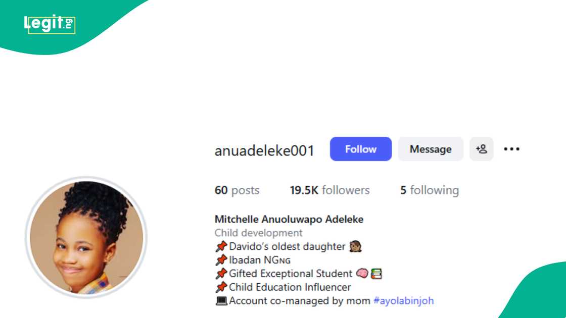 Davido's alleged daughter's Anu calls herself his oldest daughter. Davido's alleged daughter's Anu calls herself his oldest daughter.