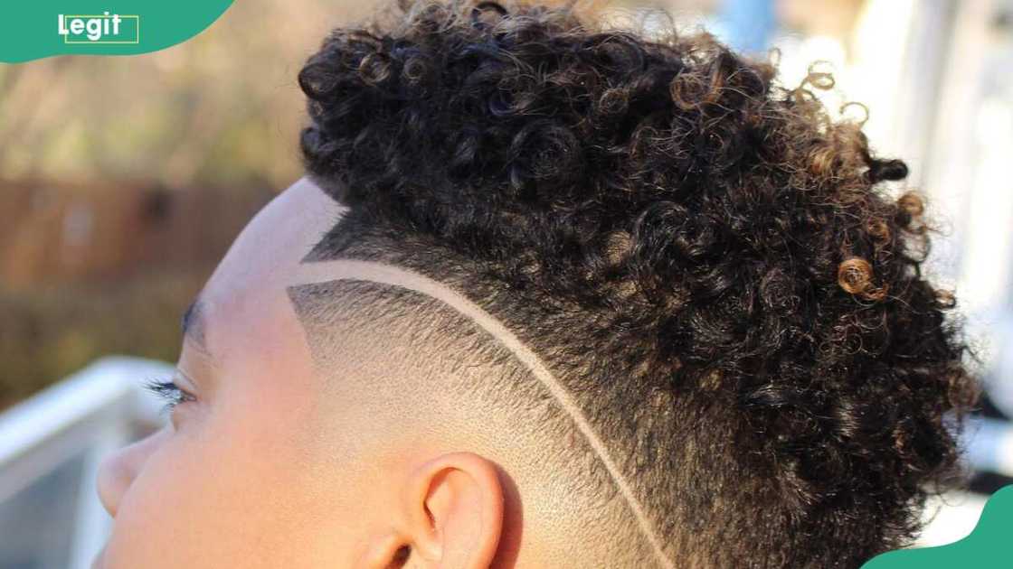 Long curly top and short sides Long curly top and short sides