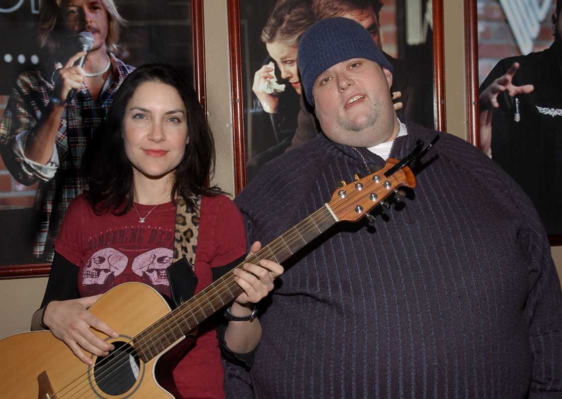 Lahna Turner and Ralphie May attend the Hollywood Improv in Hollywood
