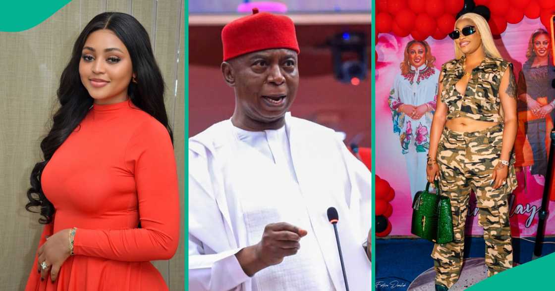 Angela Okories reacts to Regina Daniels' latest claims. Angela Okories reacts to Regina Daniels' latest claims.