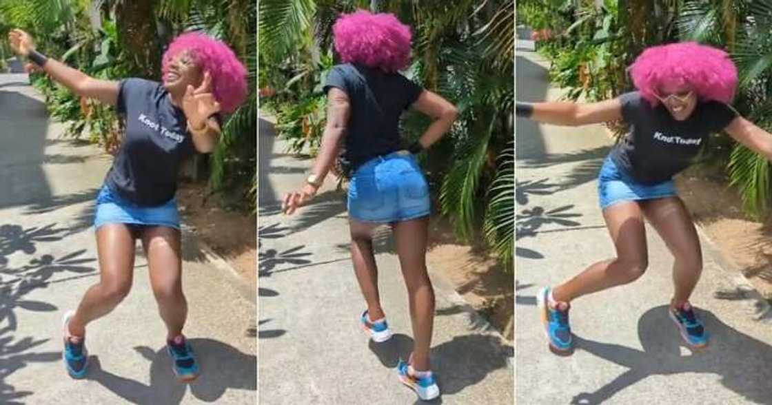 Lady showcases dance moves Lady showcases dance moves