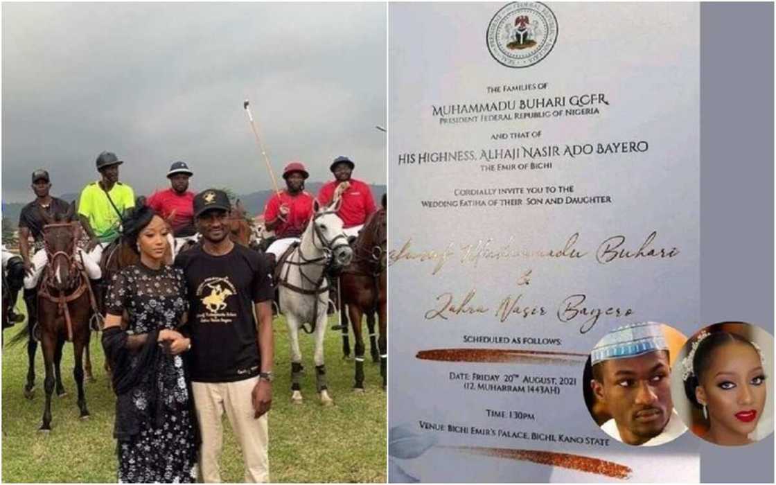 Ayiriri: Hoton Katin bikin Yusuf Muhammadu Buhari da Zahra Nasir Bayero ya bayyana Ayiriri: Hoton Katin bikin Yusuf Muhammadu Buhari da Zahra Nasir Bayero ya bayyana