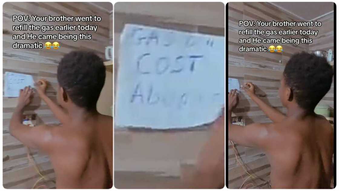 Photo of young man who just filled a gas Photo of young man who just filled a gas