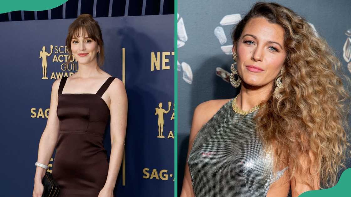Leighton Meester in Los Angeles, California (L). Blake Lively in New York City (R). Leighton Meester in Los Angeles, California (L). Blake Lively in New York City (R).