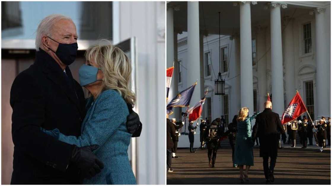 Joe Biden enters White House as US president for the first time Joe Biden enters White House as US president for the first time