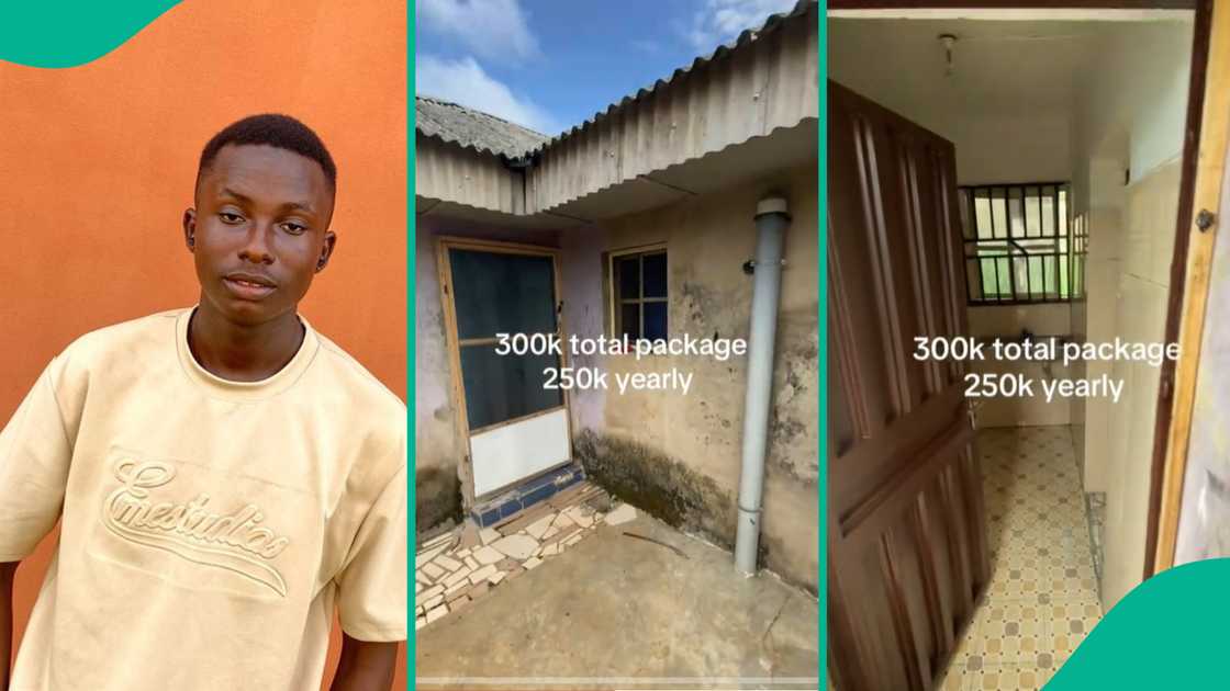 Man shares video of an apartment going for N250k per year. Man shares video of an apartment going for N250k per year.