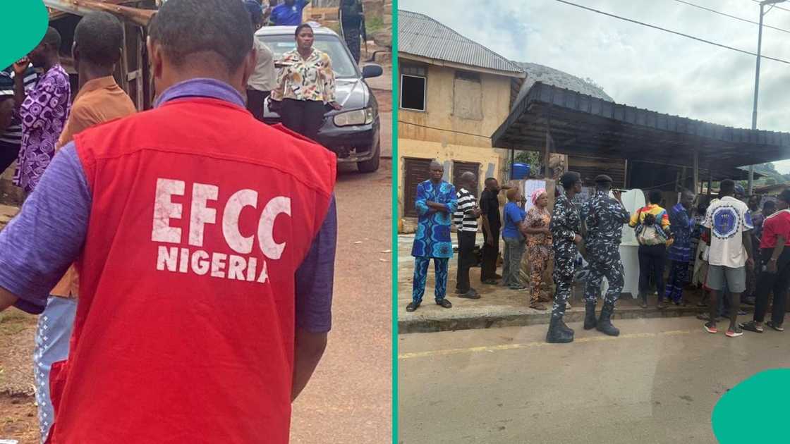 Viral Video Shows Voters Chasing EFCC Operatives Away During Ekiti 2026 Guber Election