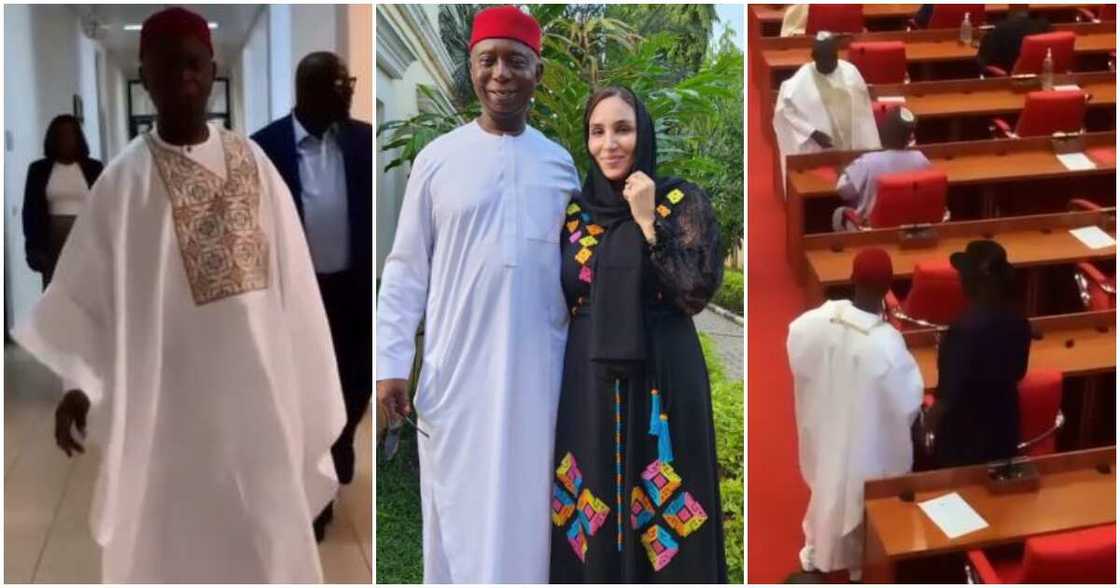 Regina Daniels' husband and his Moroccan wife Laila