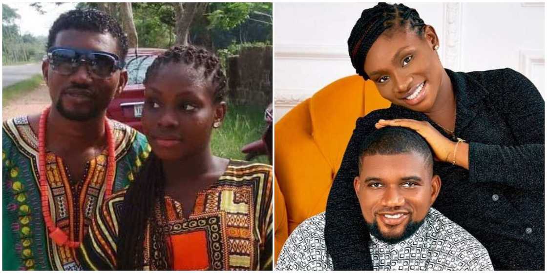 Comedian MC Mbakara posts before, after photos of him and wife Comedian MC Mbakara posts before, after photos of him and wife