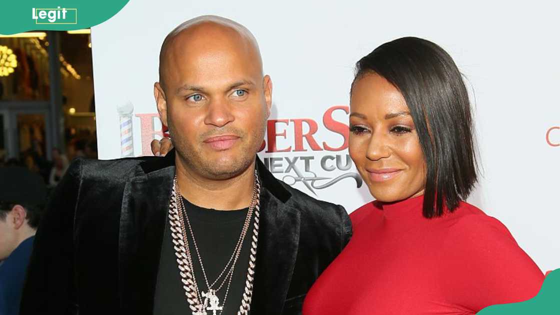 Stephen Belafonte and Melanie Brown at TCL Chinese Theatre