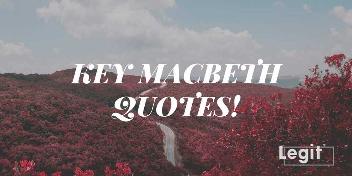 Macbeth key quotes