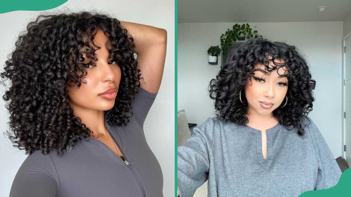 Soft curls with bangs Soft curls with bangs