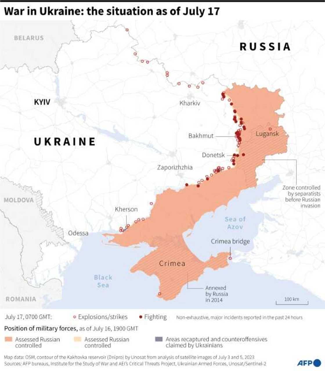 War in Ukraine: the situation as of July 17