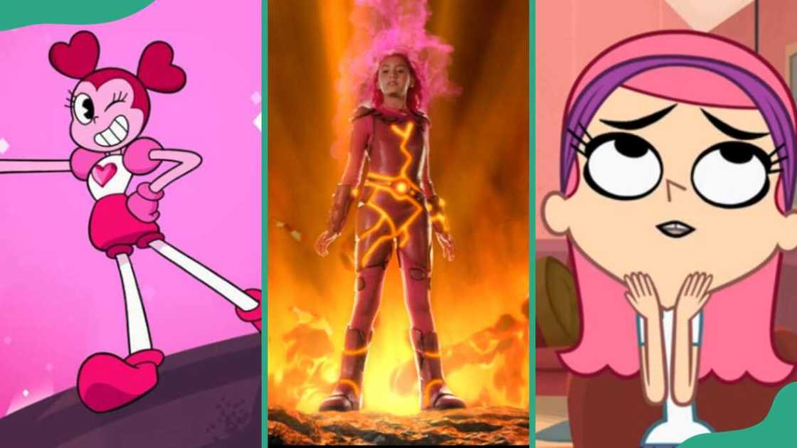 Pink hair character Pink hair character