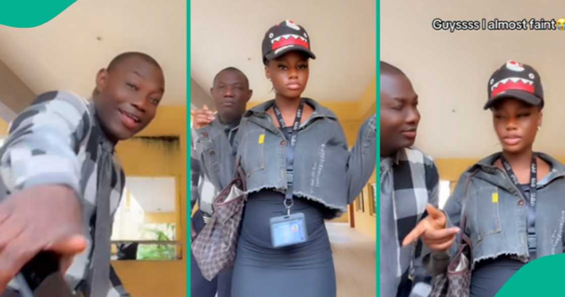 University dean enters student's video, dances. University dean enters student's video, dances.