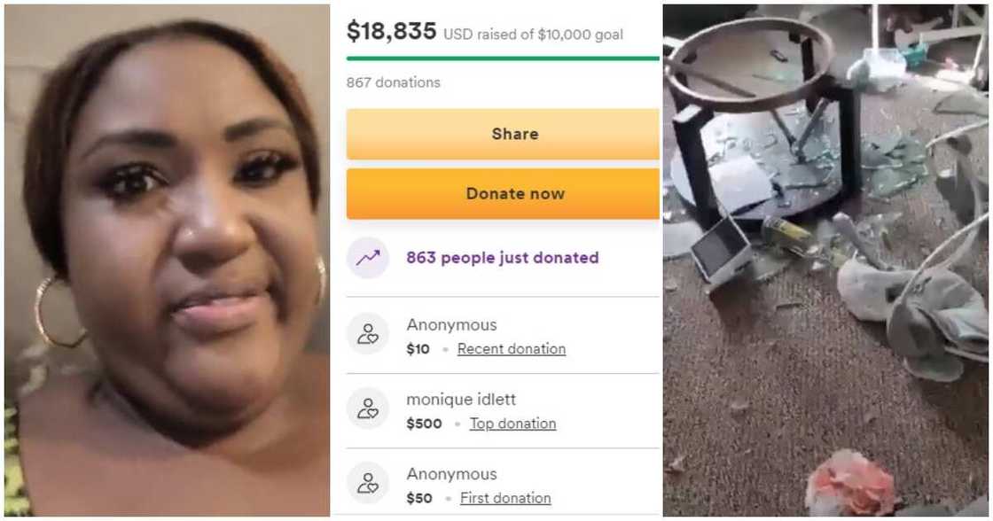 GoFundMe, mum receives over N8m, 15-year-old boy destroys his mum's house, people donate over N8m to woman who lost her house GoFundMe, mum receives over N8m, 15-year-old boy destroys his mum's house, people donate over N8m to woman who lost her house