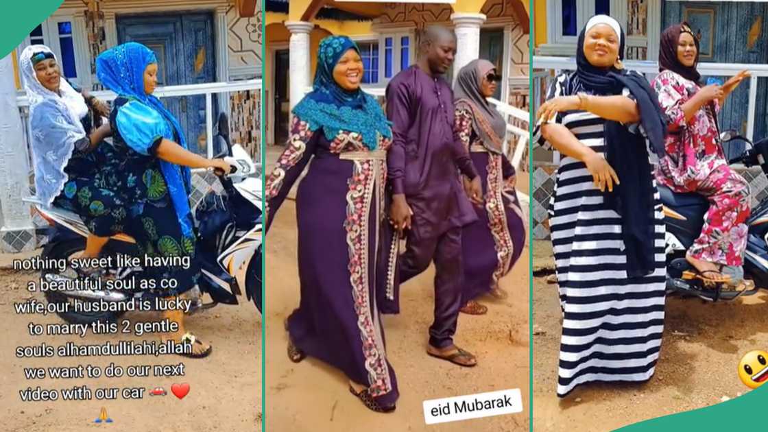 Co-wives show love to each other. Co-wives show love to each other.